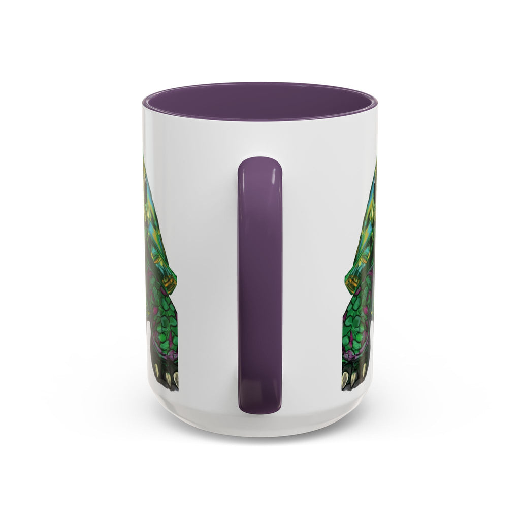 Colorful Sea Turtle Two Tone Coffee Mugs - Blue Cava