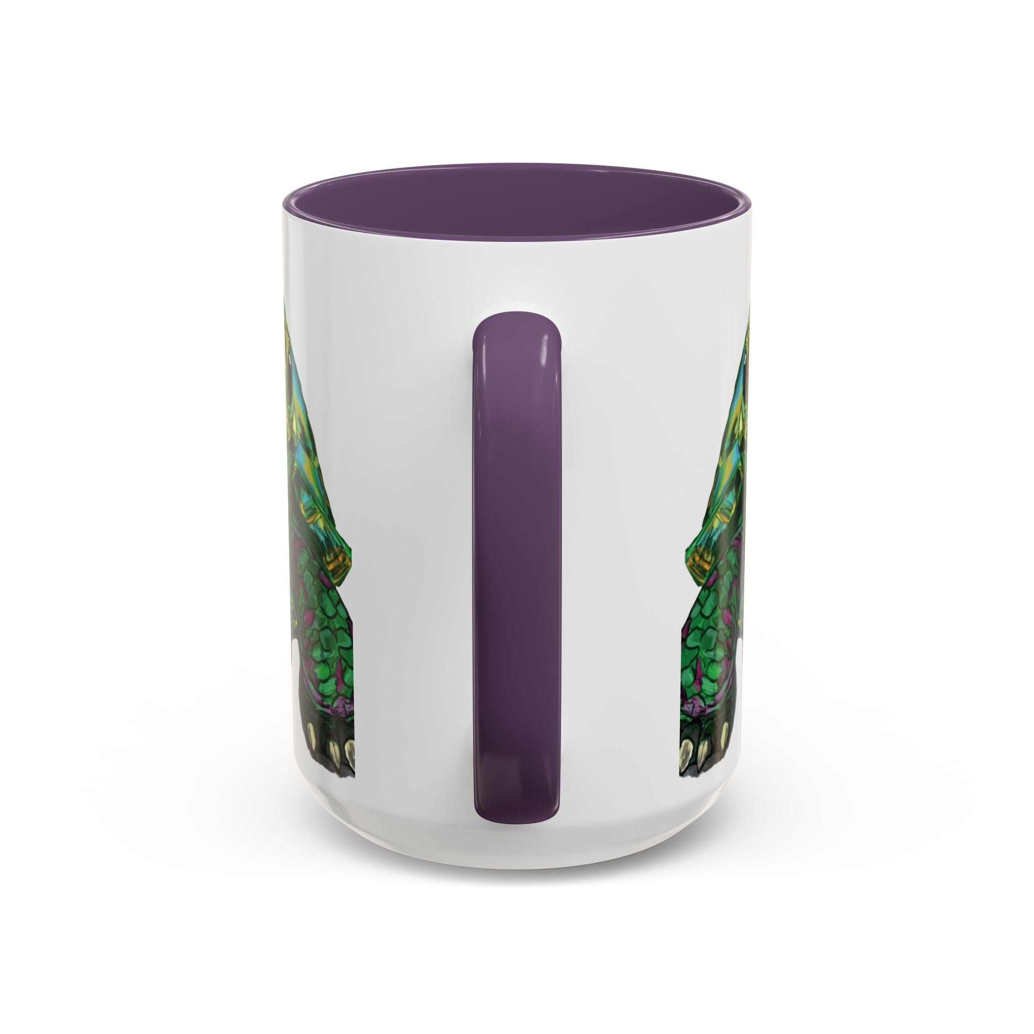 Colorful Sea Turtle Two Tone Coffee Mugs - Blue Cava