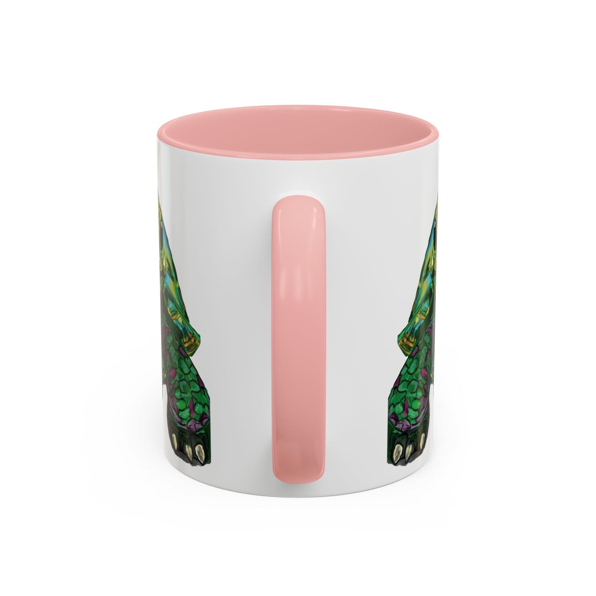 Colorful Sea Turtle Two Tone Coffee Mugs - Blue Cava