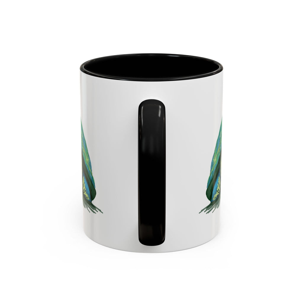 Colorful Sea Turtle Two Tone Coffee Mugs - Blue Cava