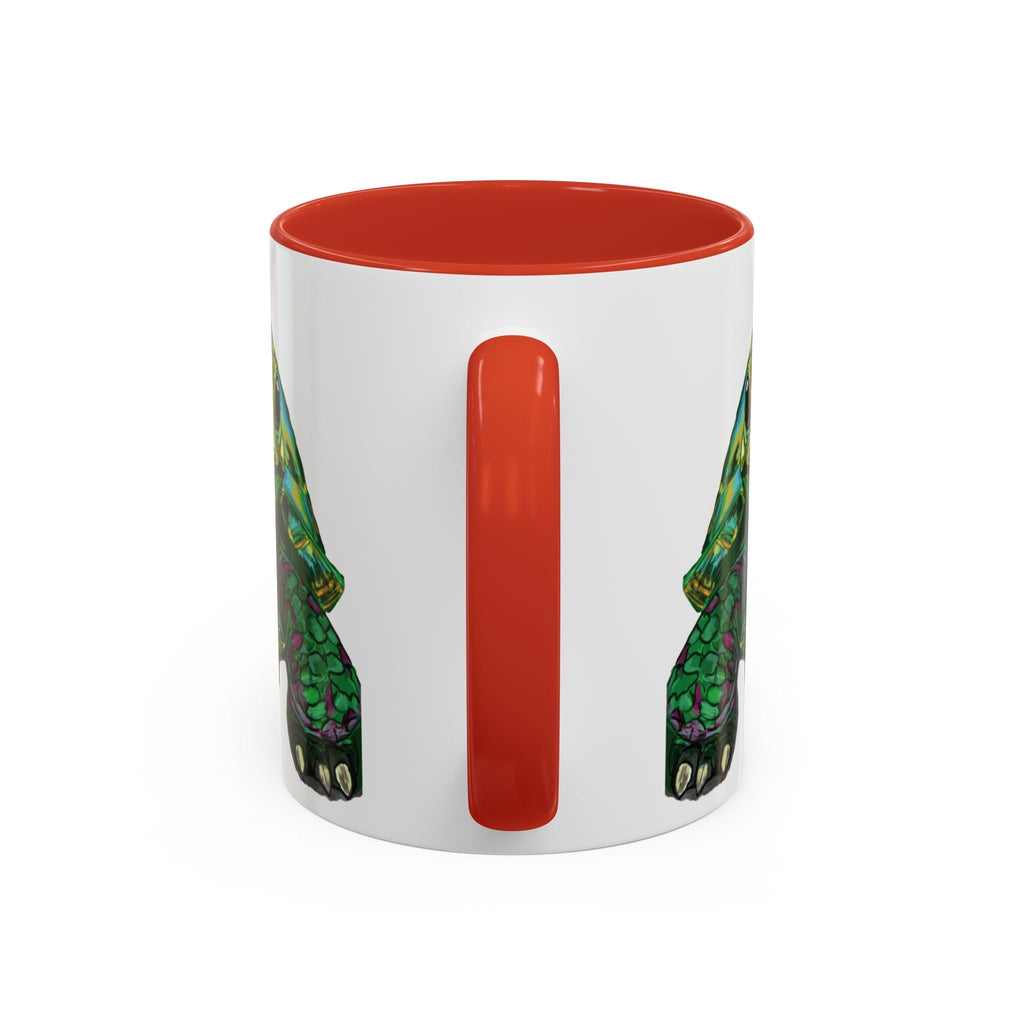 Colorful Sea Turtle Two Tone Coffee Mugs - Blue Cava