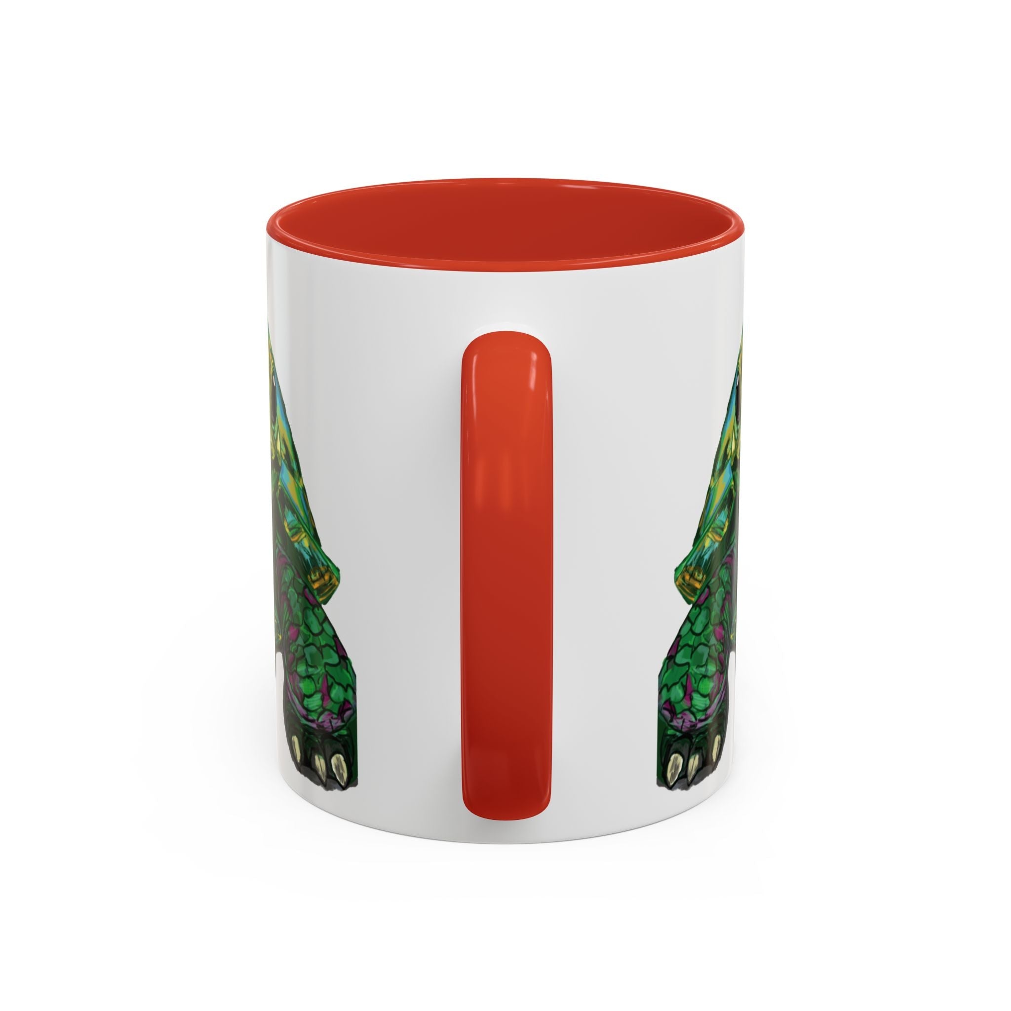 Colorful Sea Turtle Two Tone Coffee Mugs - Blue Cava