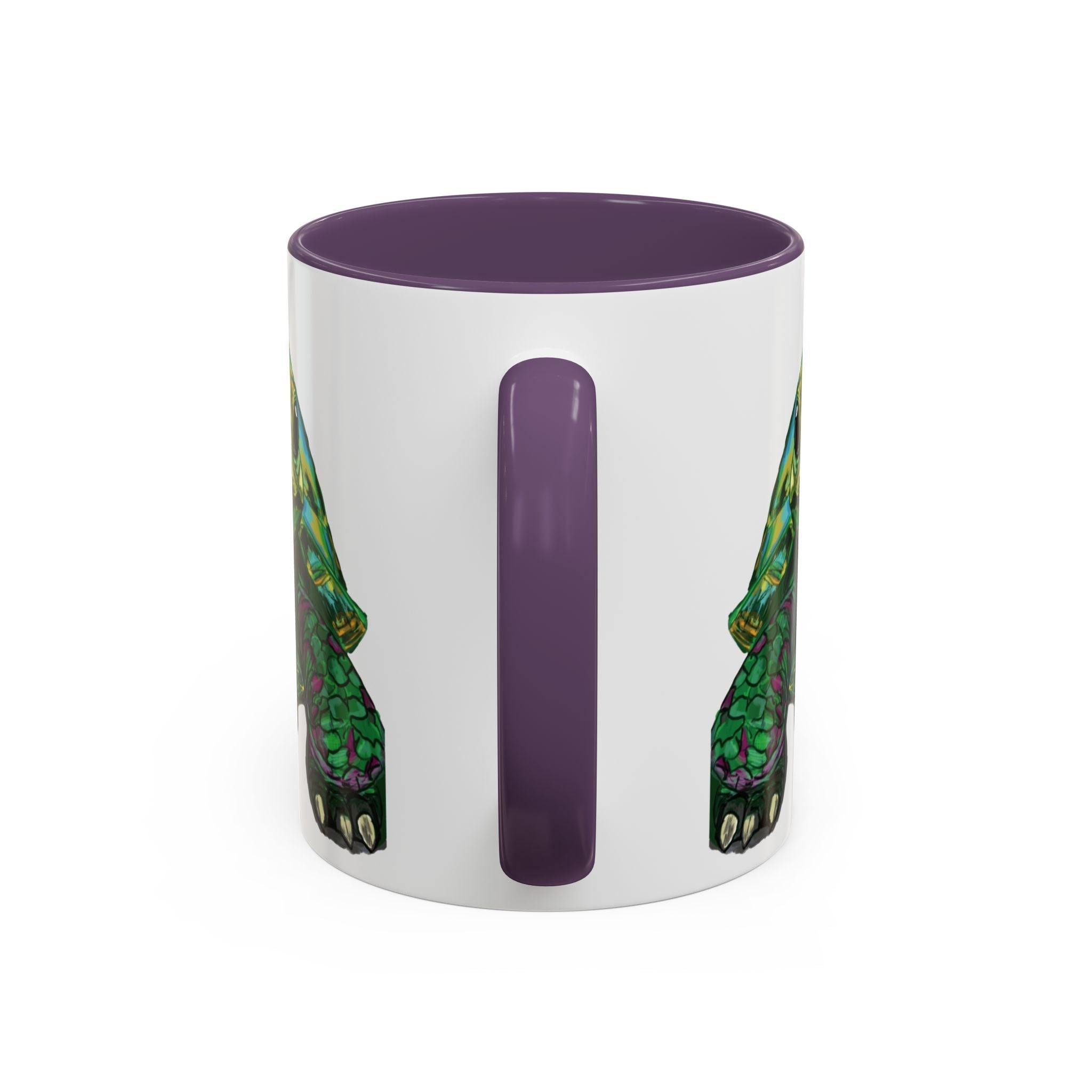 Colorful Sea Turtle Two Tone Coffee Mugs - Blue Cava