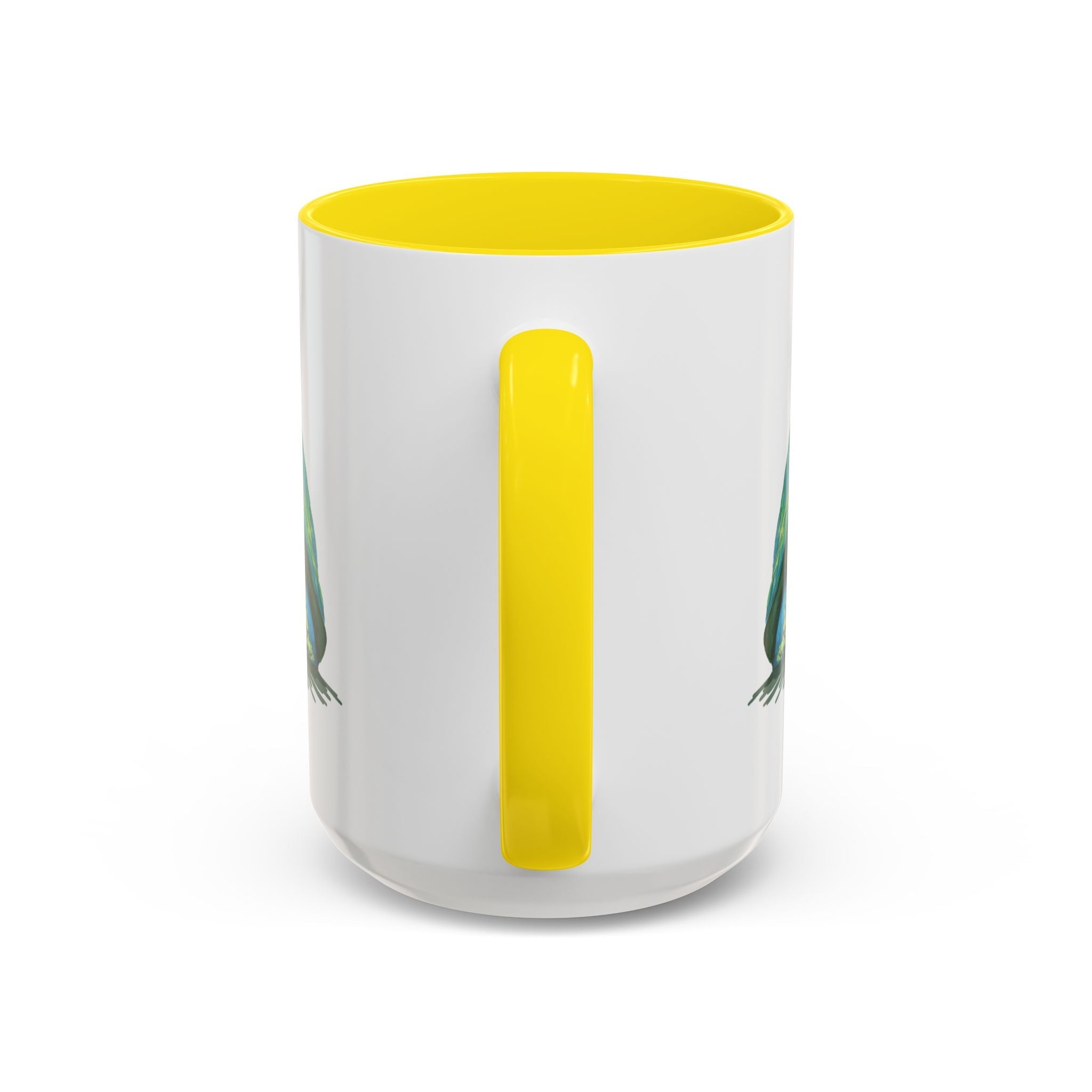 Colorful Sea Turtle Two Tone Coffee Mugs - Blue Cava