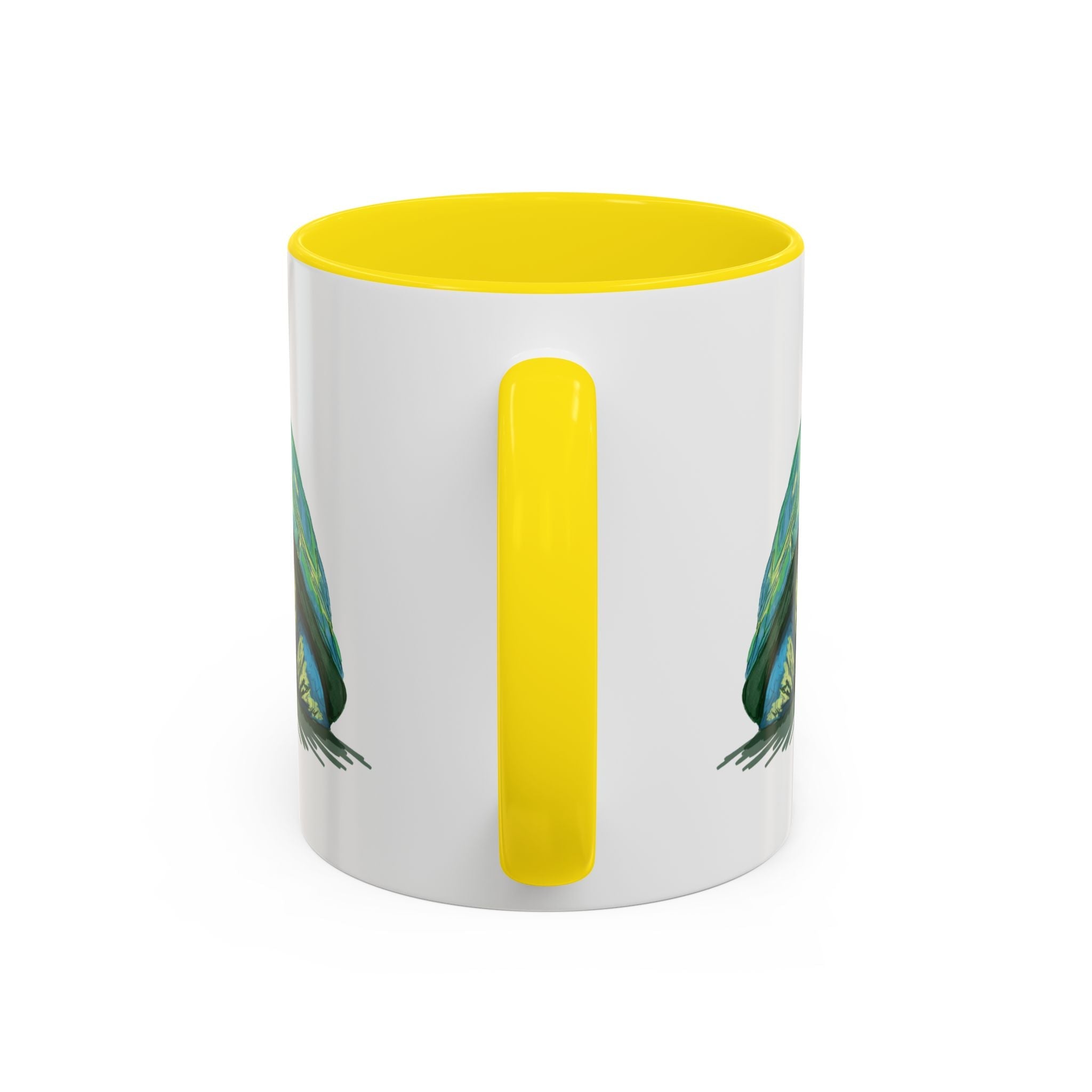 Colorful Sea Turtle Two Tone Coffee Mugs - Blue Cava