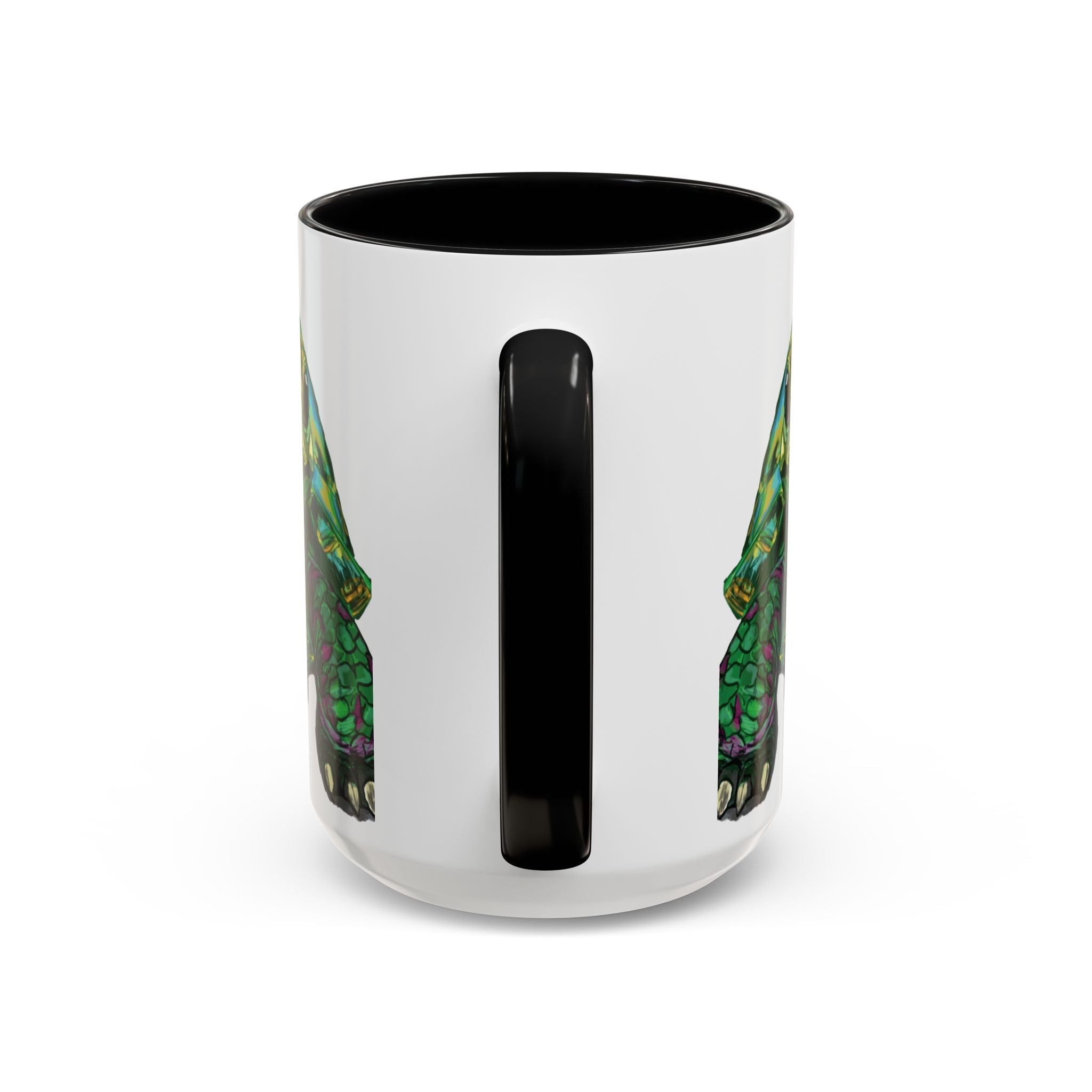 Colorful Sea Turtle Two Tone Coffee Mugs - Blue Cava