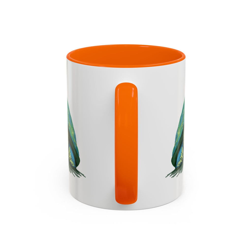 Colorful Sea Turtle Two Tone Coffee Mugs - Blue Cava