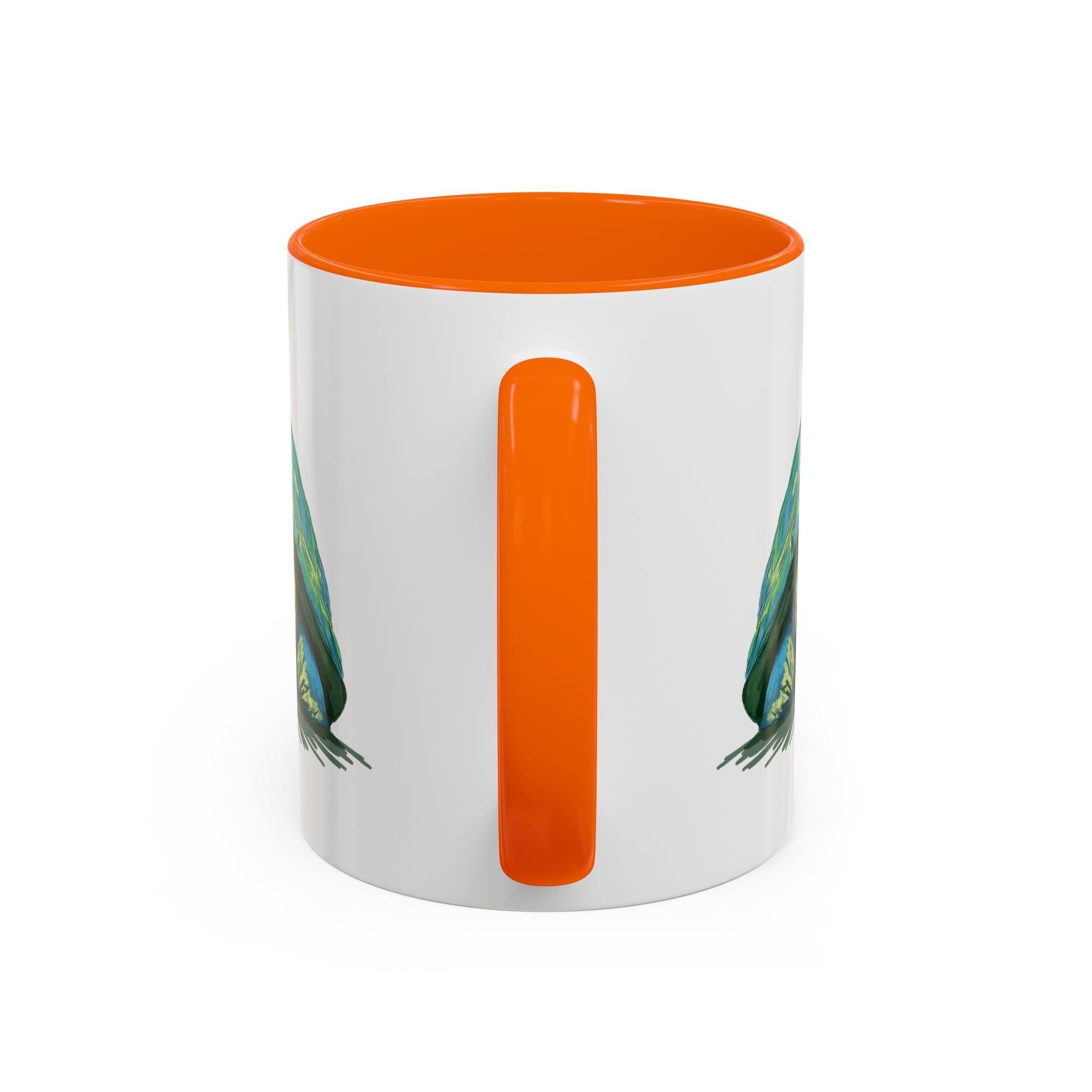 Colorful Sea Turtle Two Tone Coffee Mugs - Blue Cava