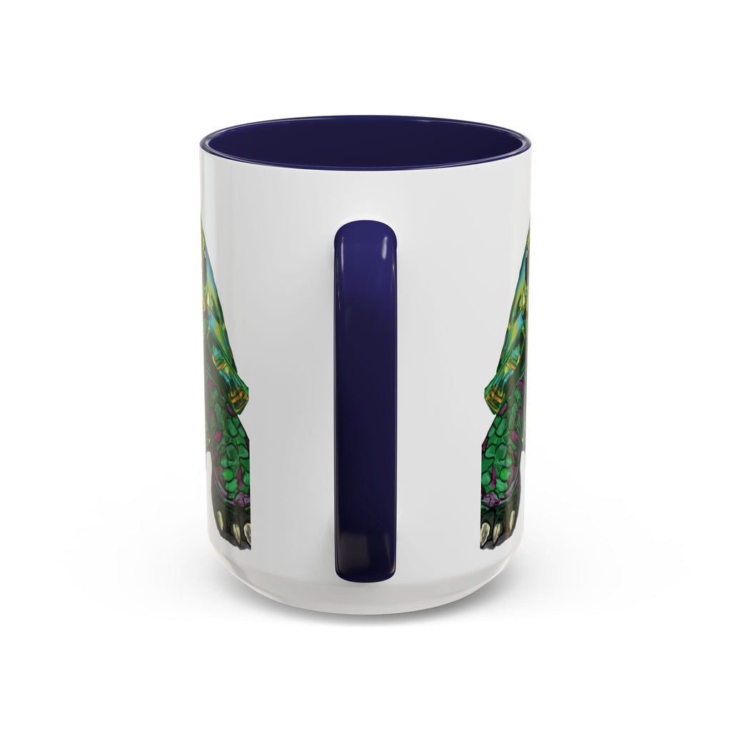 Colorful Sea Turtle Two Tone Coffee Mugs - Blue Cava