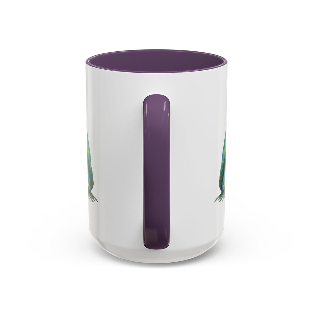 Colorful Sea Turtle Two Tone Coffee Mugs - Blue Cava