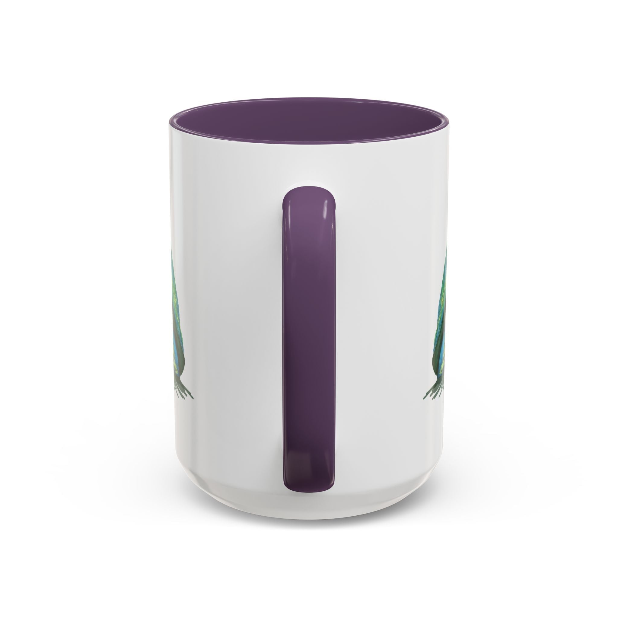 Colorful Sea Turtle Two Tone Coffee Mugs - Blue Cava
