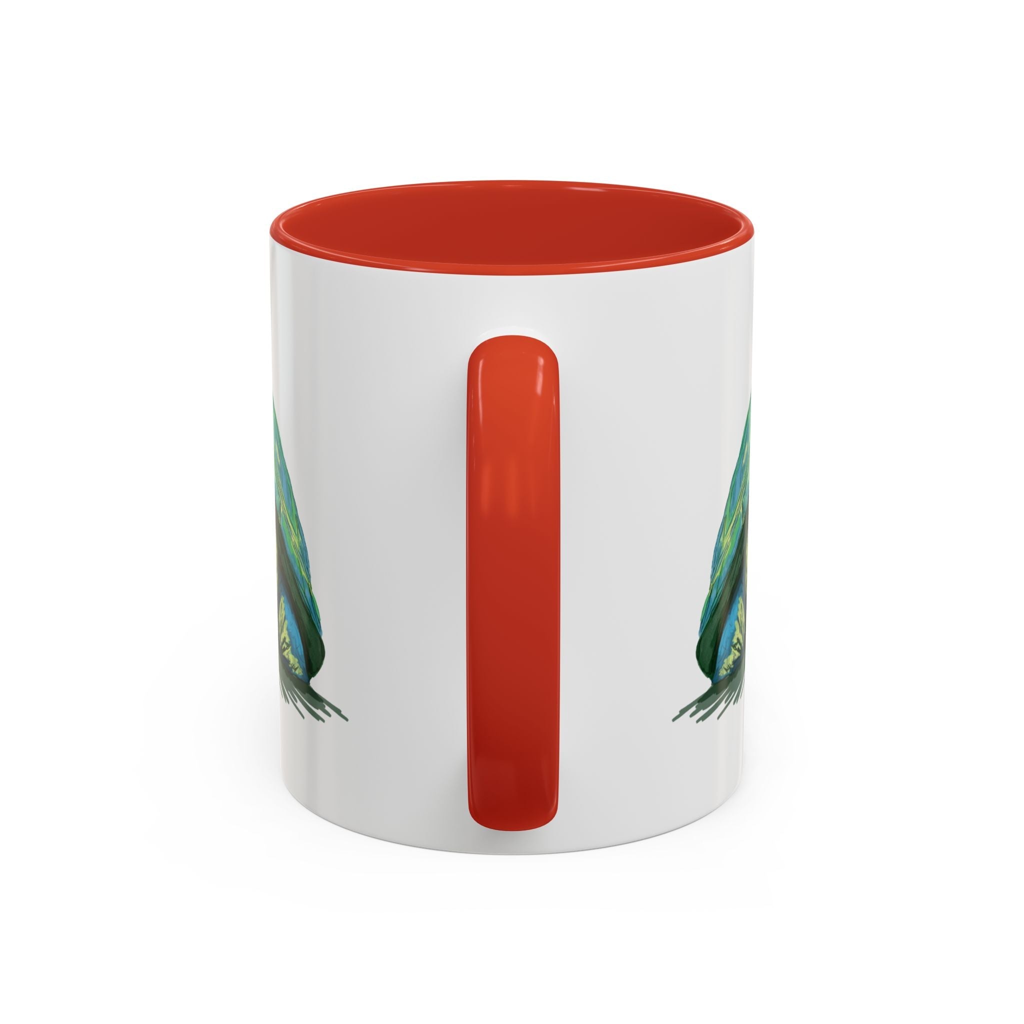 Colorful Sea Turtle Two Tone Coffee Mugs - Blue Cava