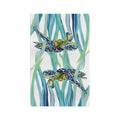Colorful Turtle Microfiber Waffle Kitchen Towel - Blue Cava