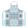 Coral Patterned Apron with 5 - Color Straps - Blue Cava