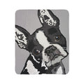 Cozy Boston Terrier Dog Lover Fleece Sherpa Blanket - Blue Cava