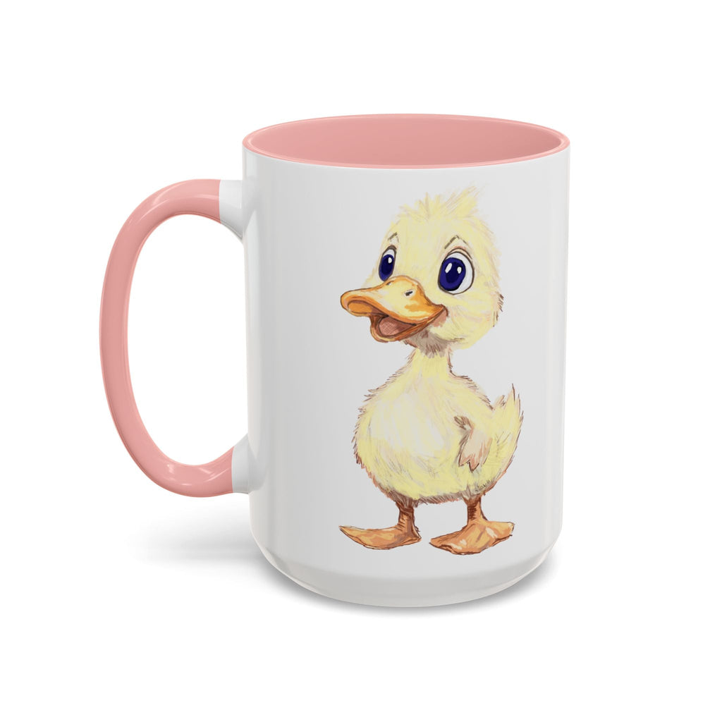 Cute Farmhouse Duck Two Tone Ceramic Coffee Mugs - Blue Cava