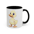 Cute Farmhouse Duck Two Tone Ceramic Coffee Mugs - Blue Cava