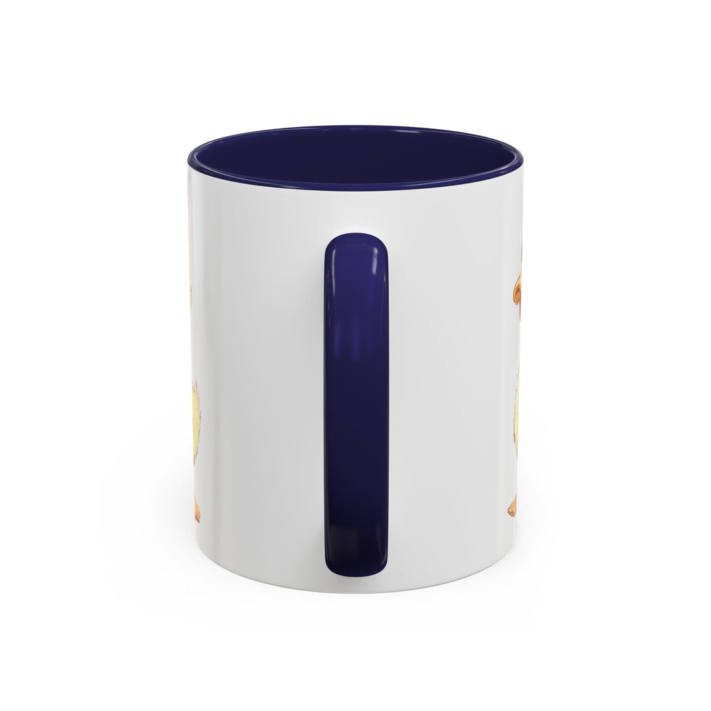 Cute Farmhouse Duck Two Tone Ceramic Coffee Mugs - Blue Cava