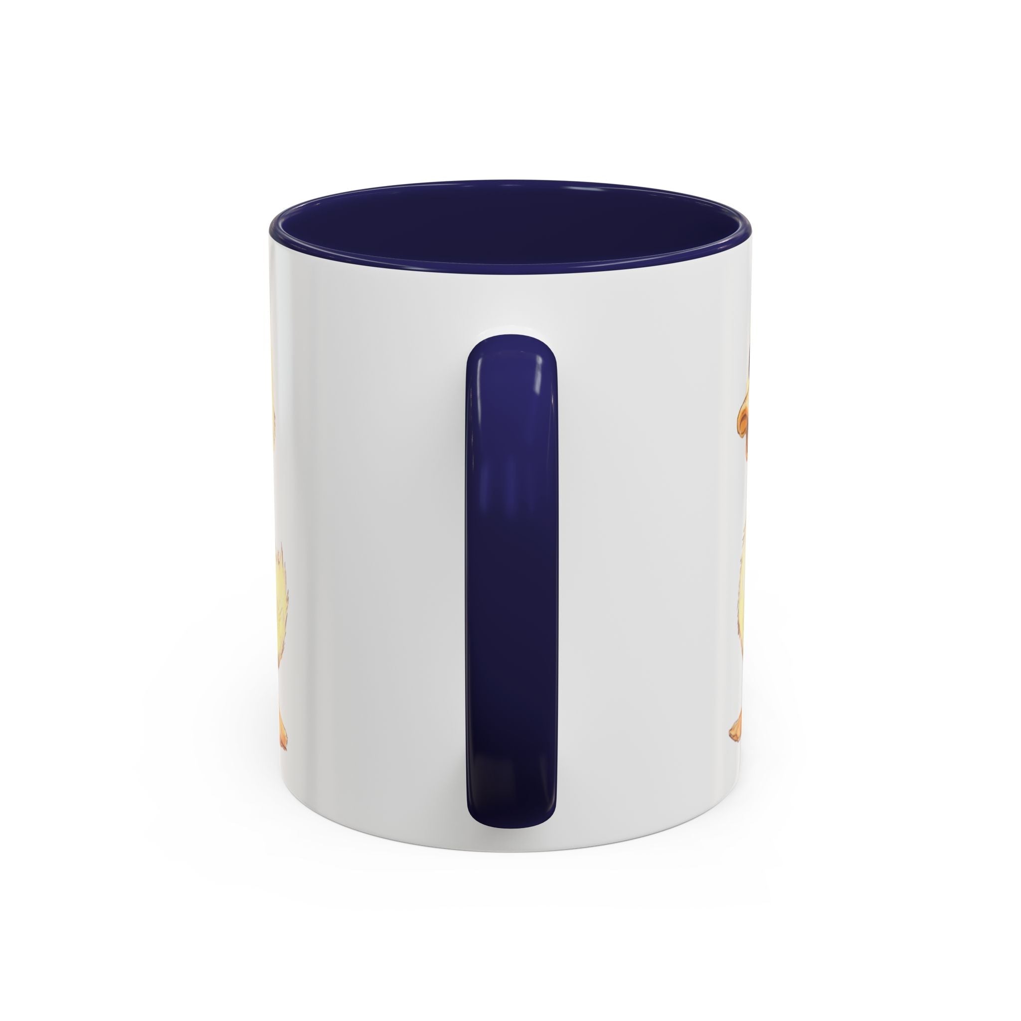 Cute Farmhouse Duck Two Tone Ceramic Coffee Mugs - Blue Cava