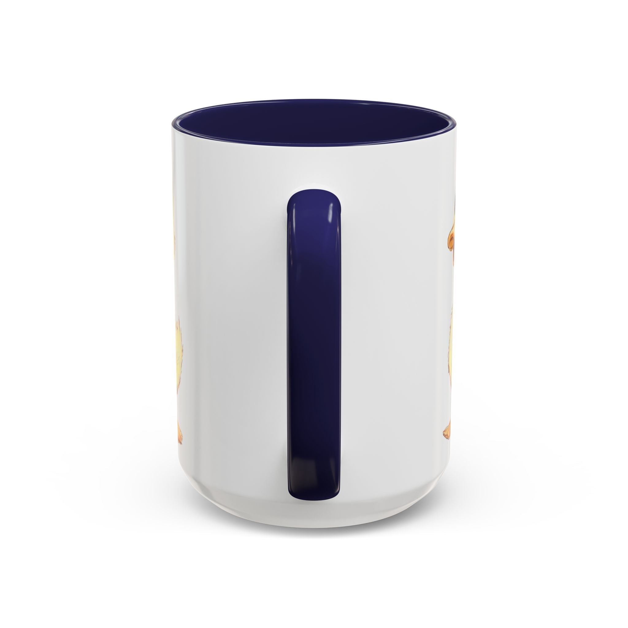 Cute Farmhouse Duck Two Tone Ceramic Coffee Mugs - Blue Cava
