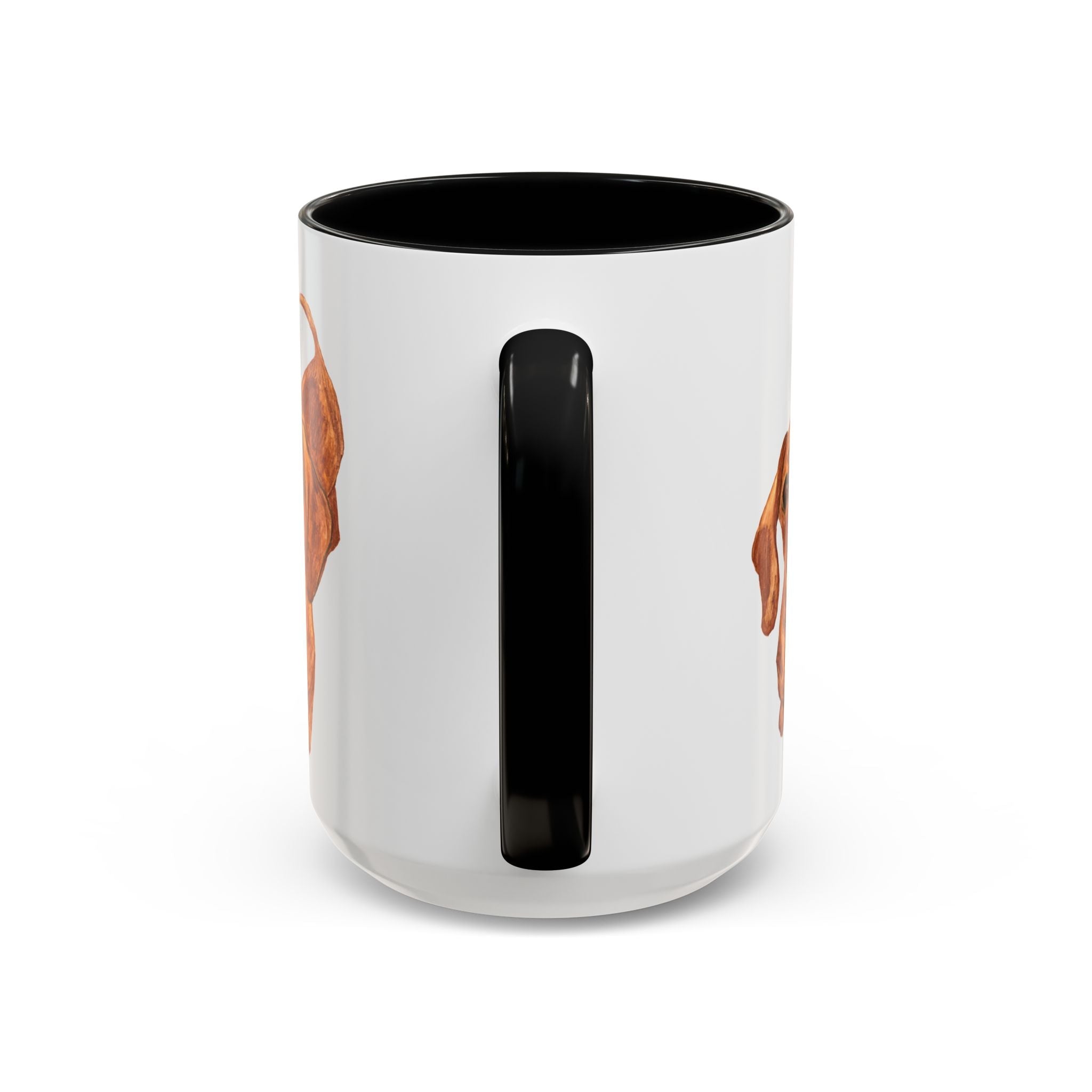 Dachshund Two Tone Ceramic Coffee Mugs - Blue Cava