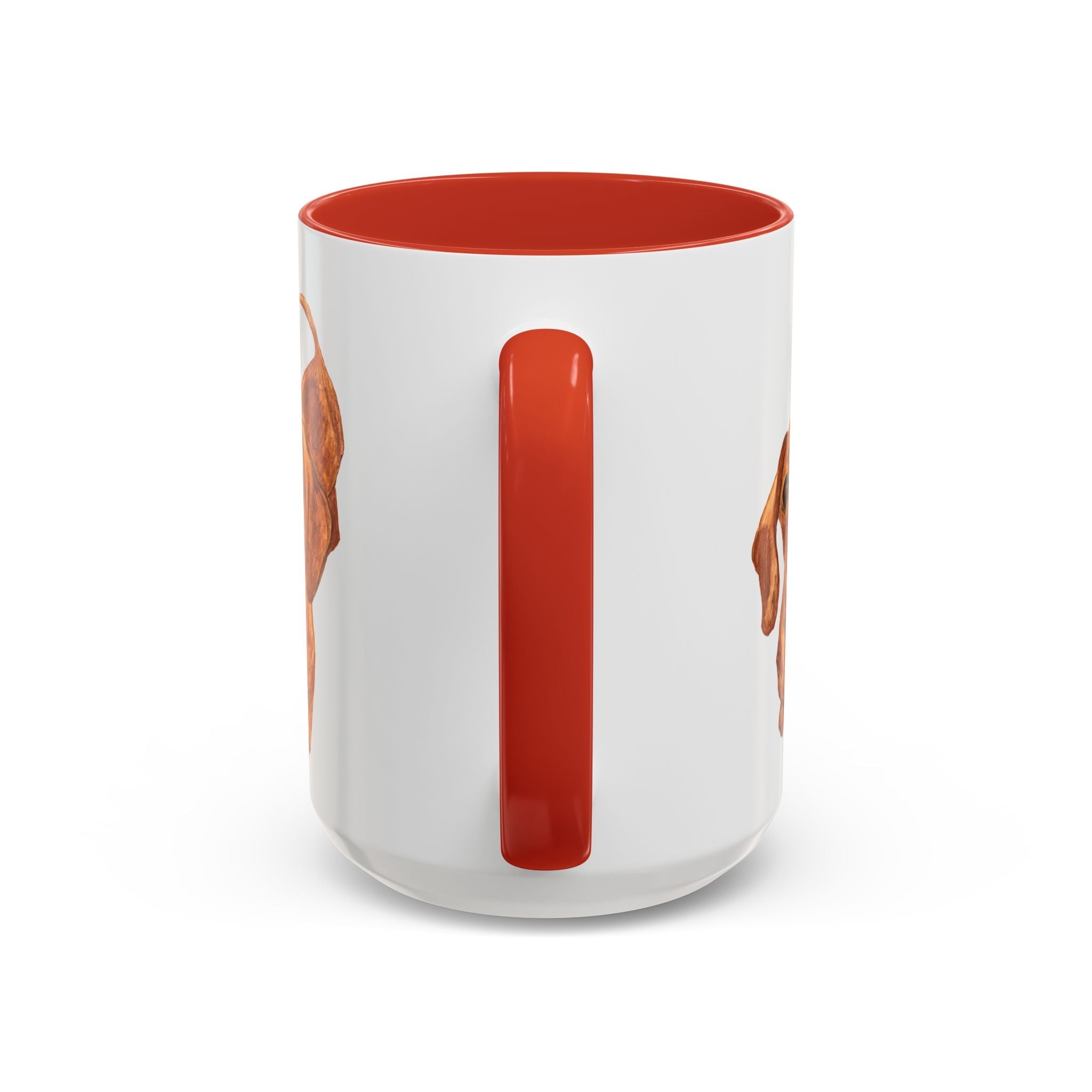 Dachshund Two Tone Ceramic Coffee Mugs - Blue Cava
