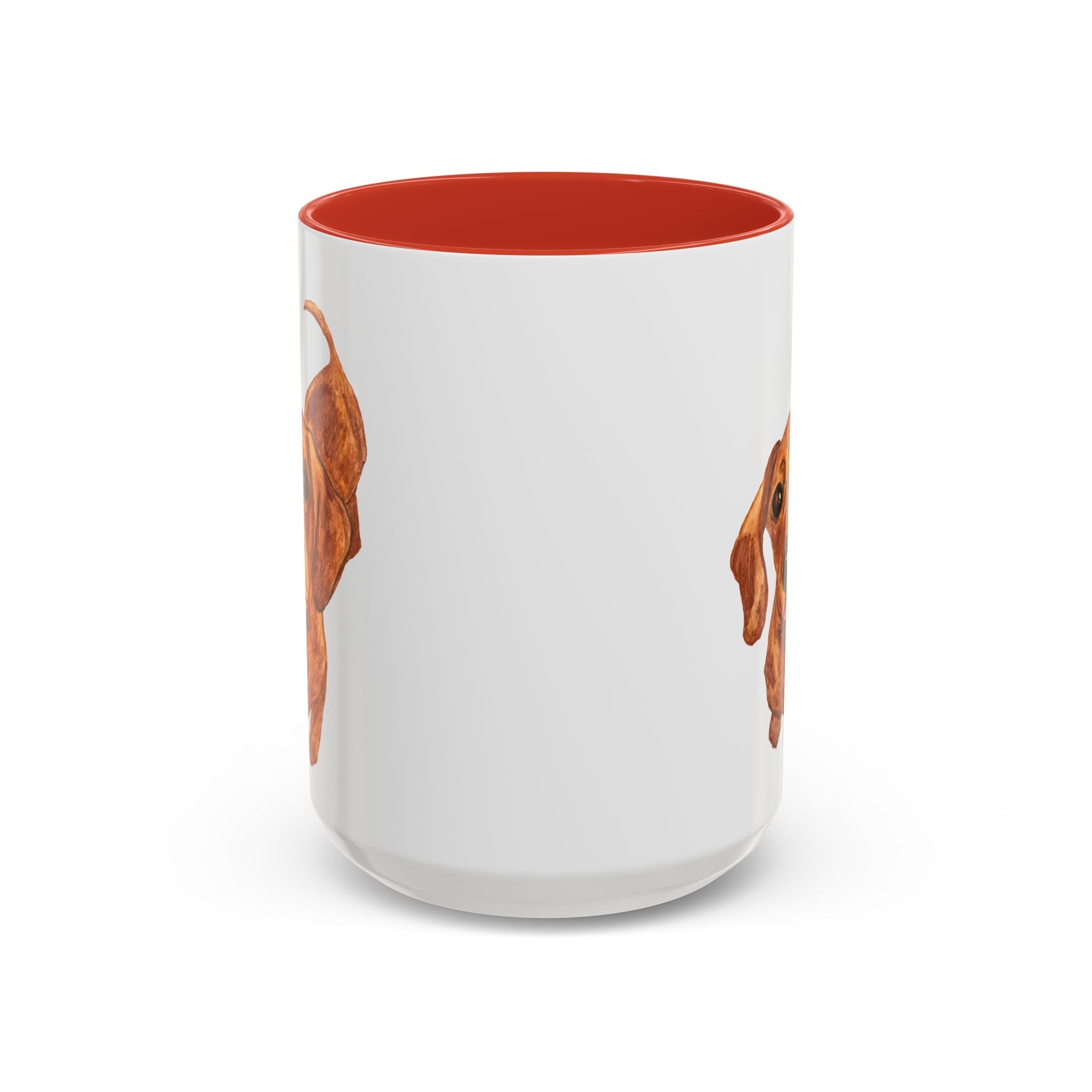 Dachshund Two Tone Ceramic Coffee Mugs - Blue Cava
