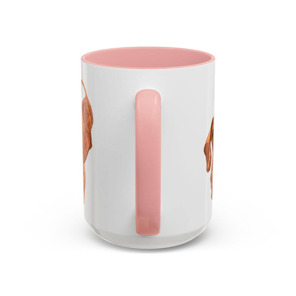 Dachshund Two Tone Ceramic Coffee Mugs - Blue Cava