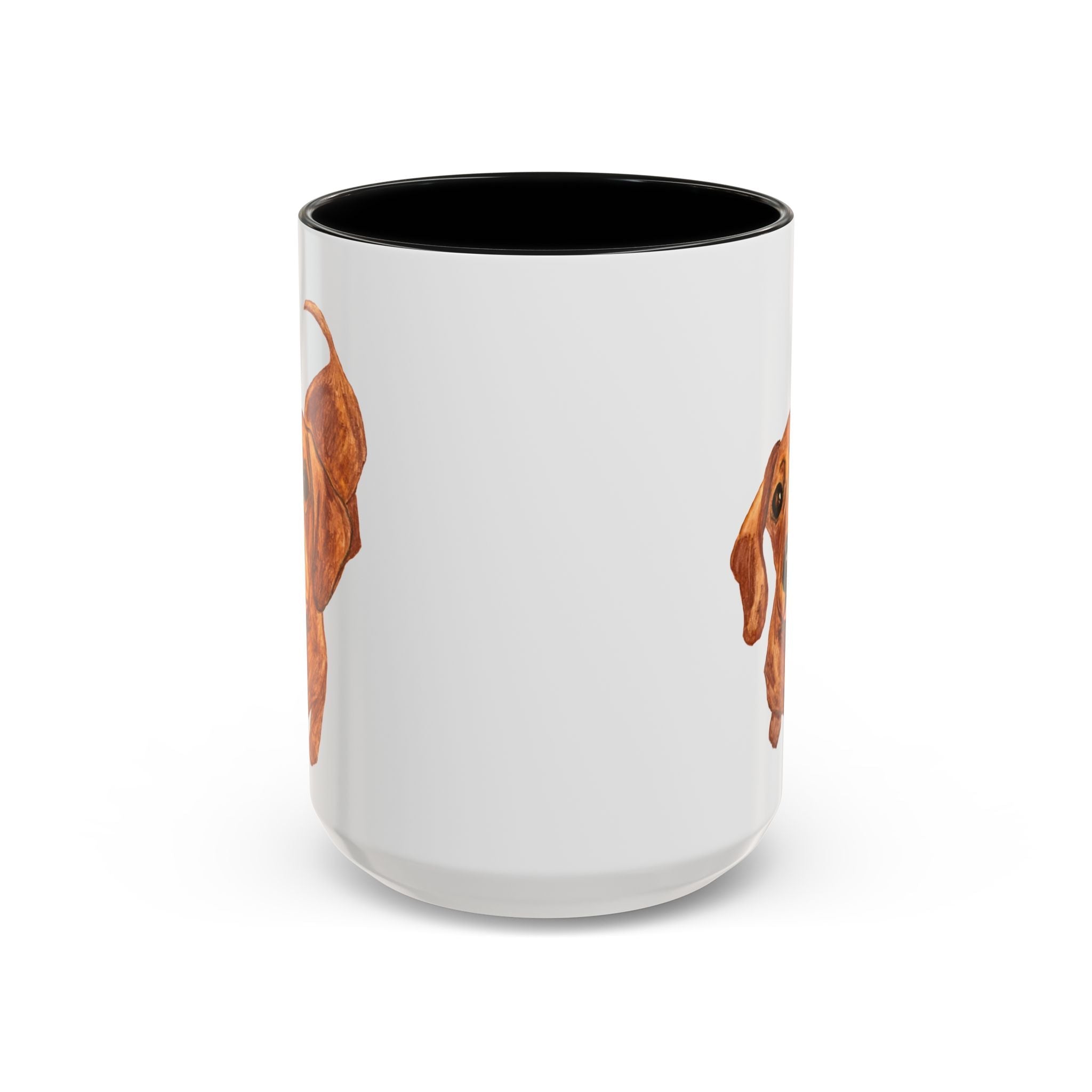 Dachshund Two Tone Ceramic Coffee Mugs - Blue Cava