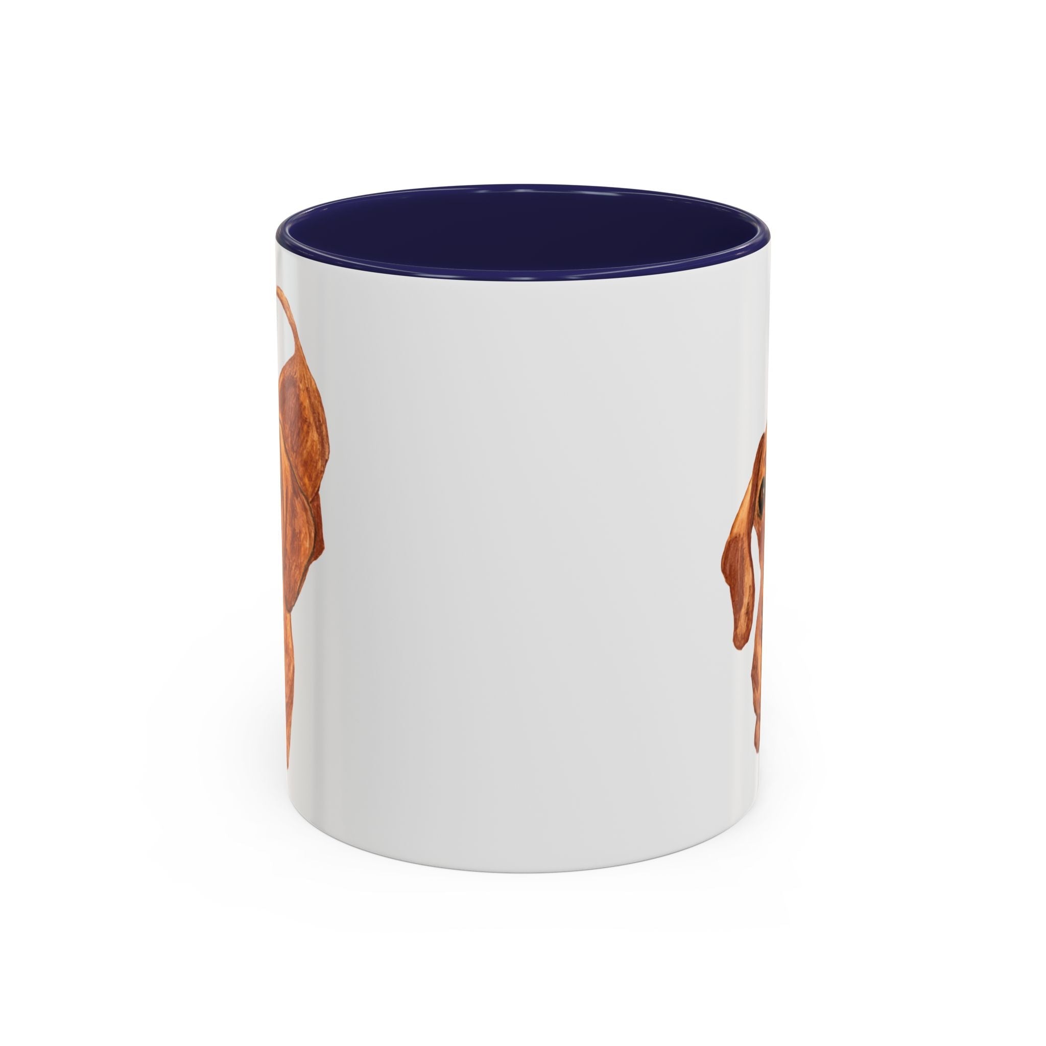 Dachshund Two Tone Ceramic Coffee Mugs - Blue Cava