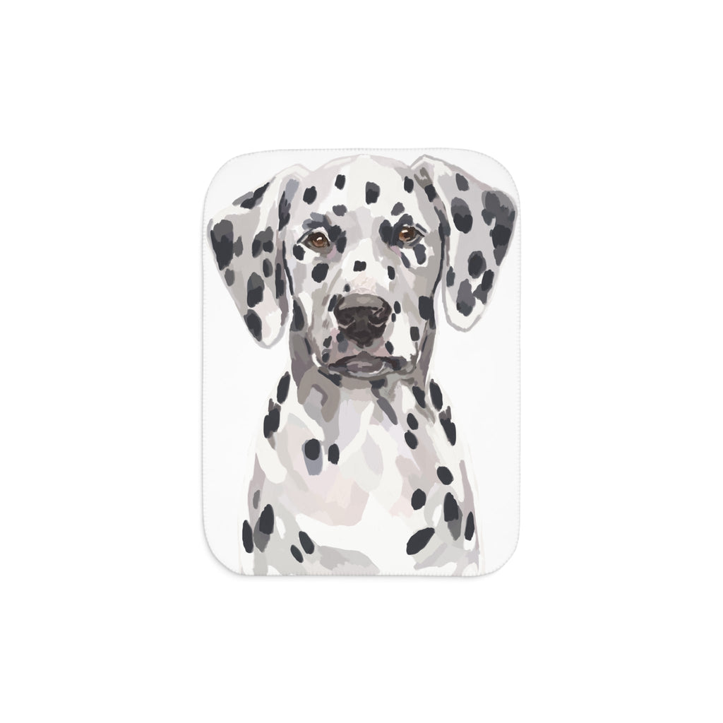 Dalmatian Cozy Sherpa Blankets - Blue Cava
