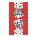 Dalmatian Dog Kitchen Tea Towels - Blue Cava