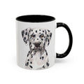 Dalmatian Two Tone Ceramic Coffee Mugs - Blue Cava