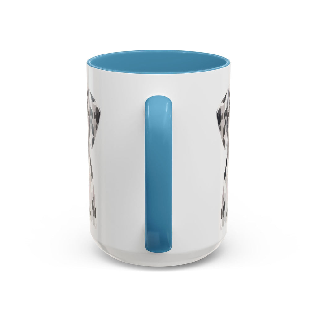 Dalmatian Two Tone Ceramic Coffee Mugs - Blue Cava