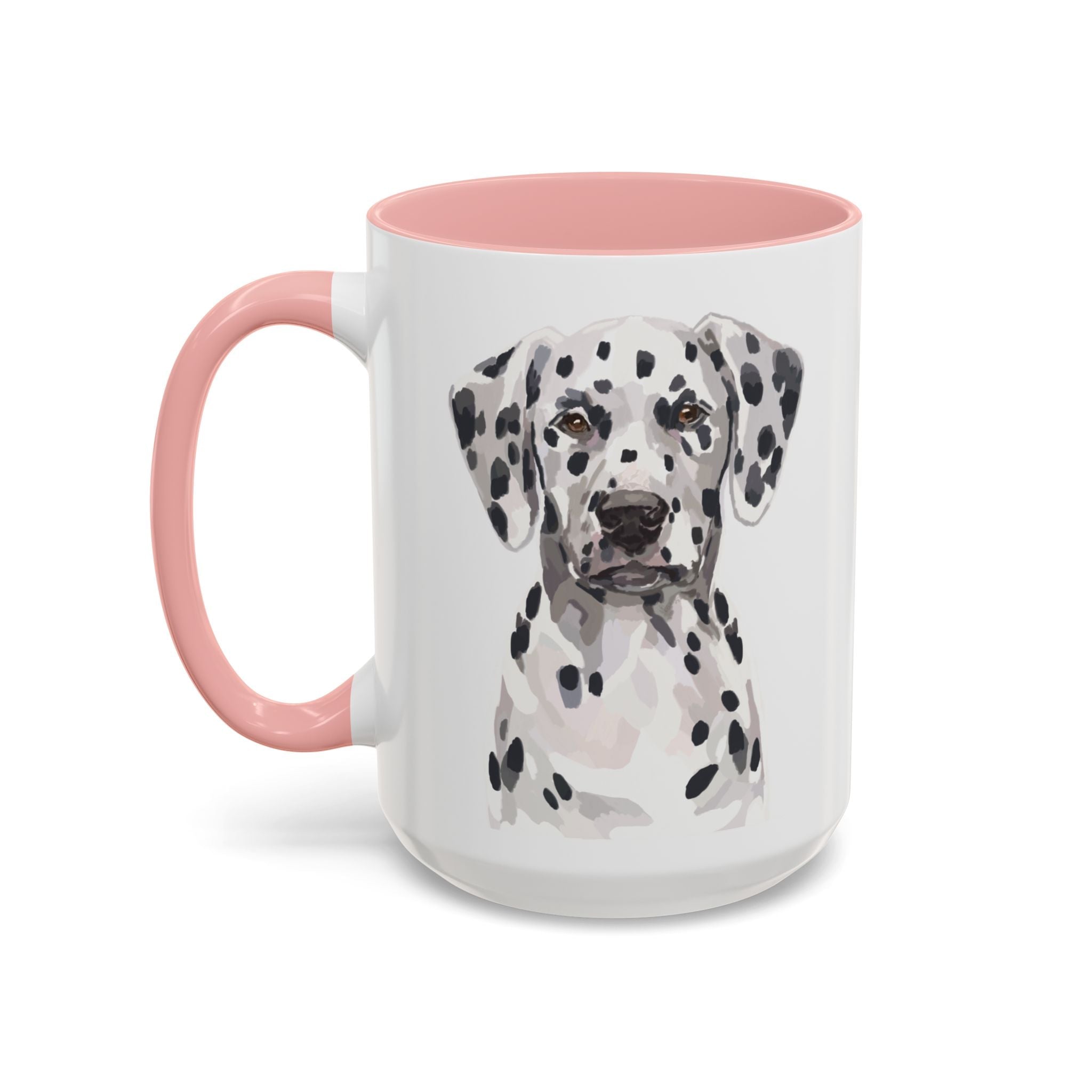 Dalmatian Two Tone Ceramic Coffee Mugs - Blue Cava