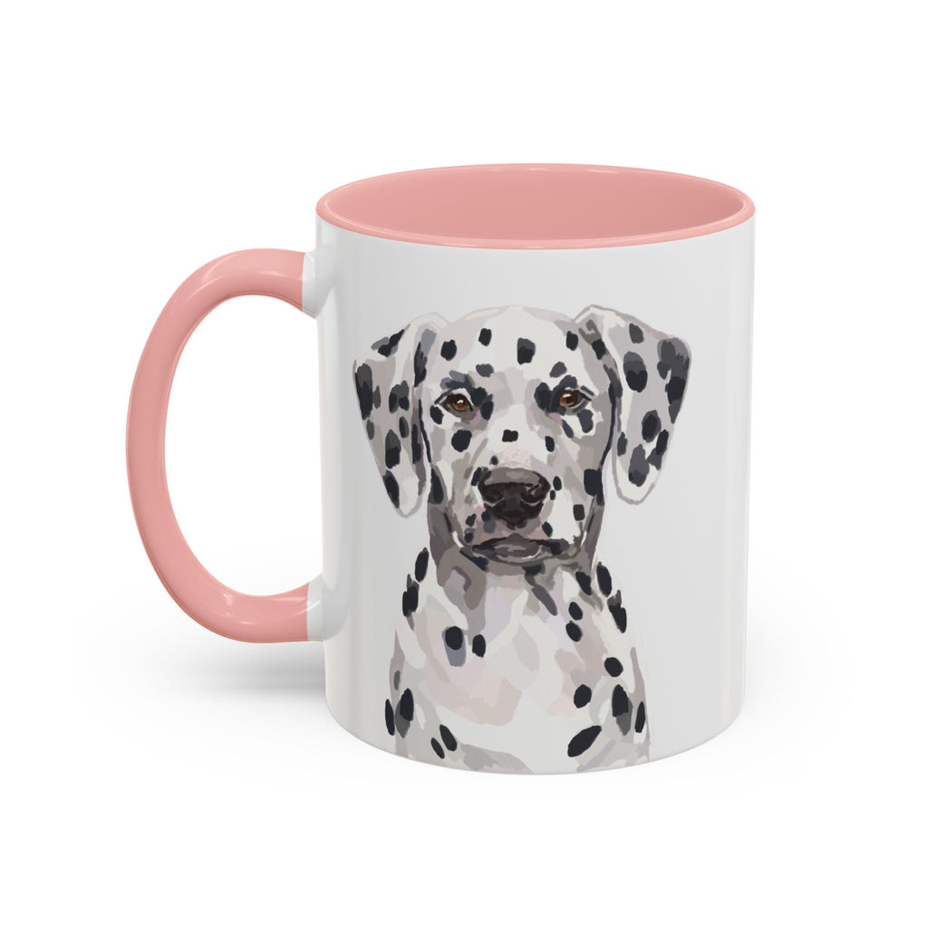 Dalmatian Two Tone Ceramic Coffee Mugs - Blue Cava