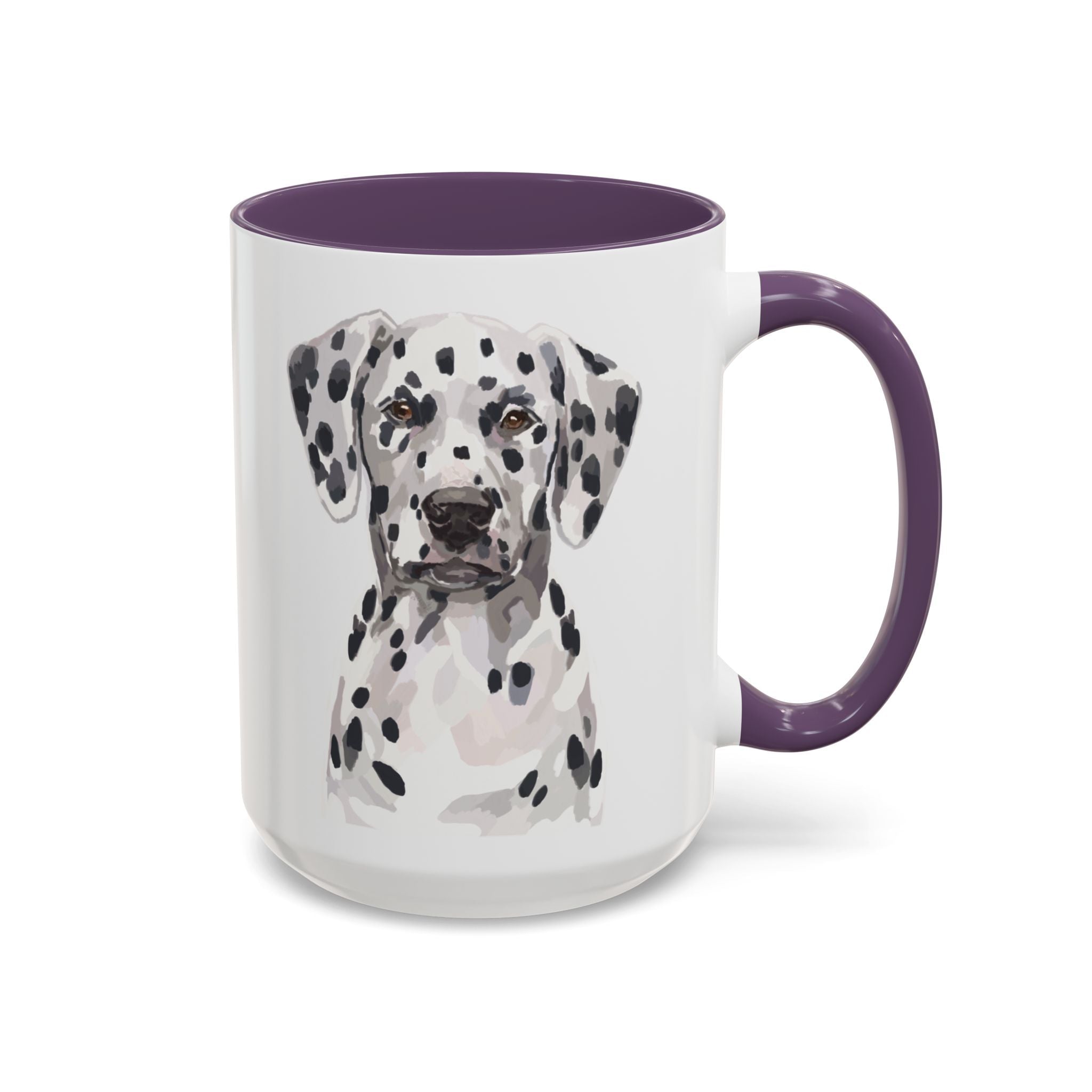 Dalmatian Two Tone Ceramic Coffee Mugs - Blue Cava