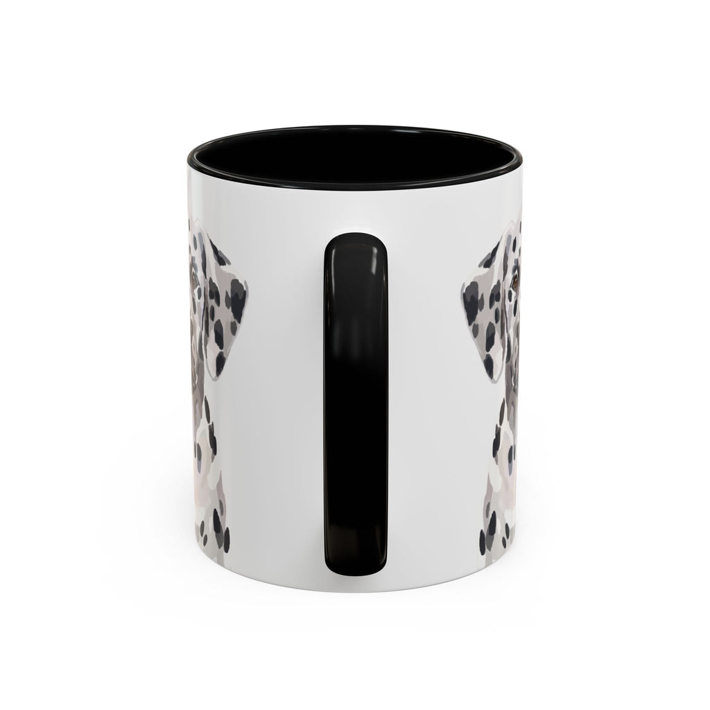 Dalmatian Two Tone Ceramic Coffee Mugs - Blue Cava