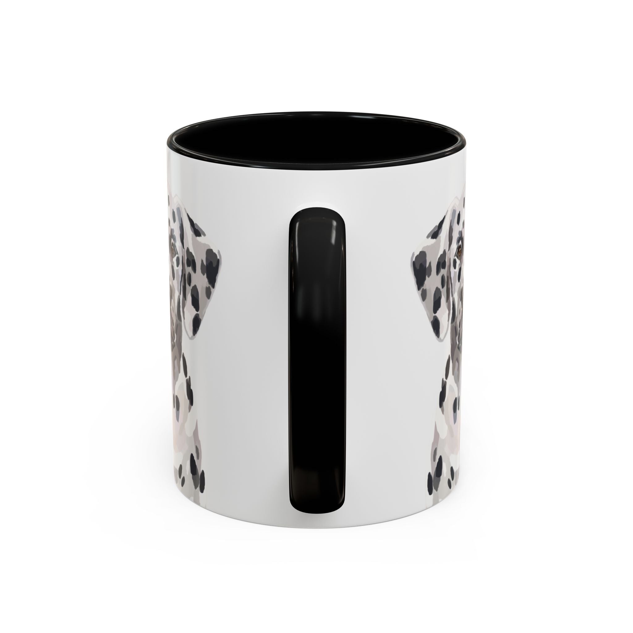 Dalmatian Two Tone Ceramic Coffee Mugs - Blue Cava