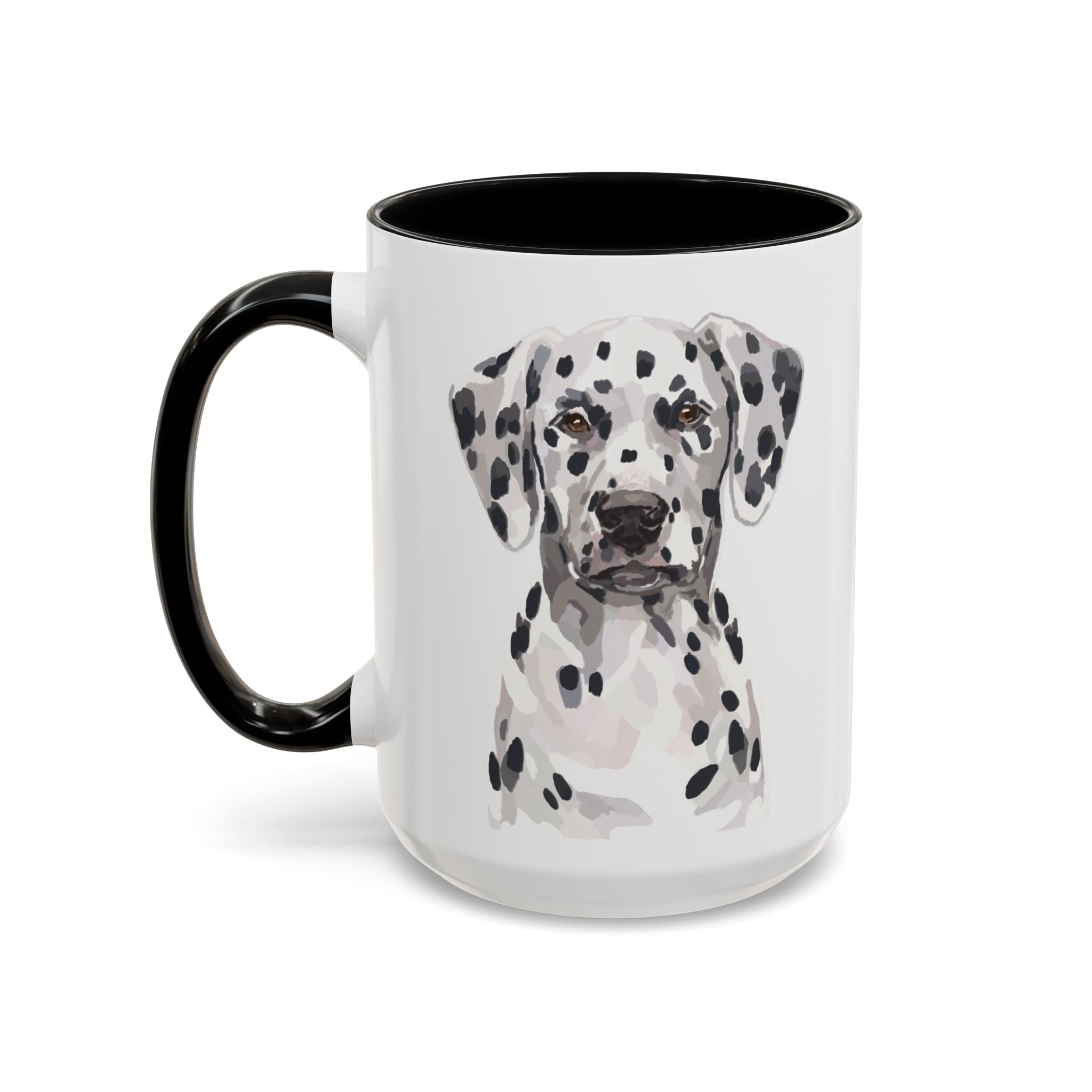 Dalmatian Two Tone Ceramic Coffee Mugs - Blue Cava