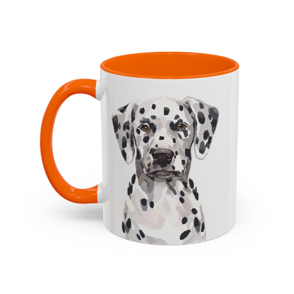 Dalmatian Two Tone Ceramic Coffee Mugs - Blue Cava