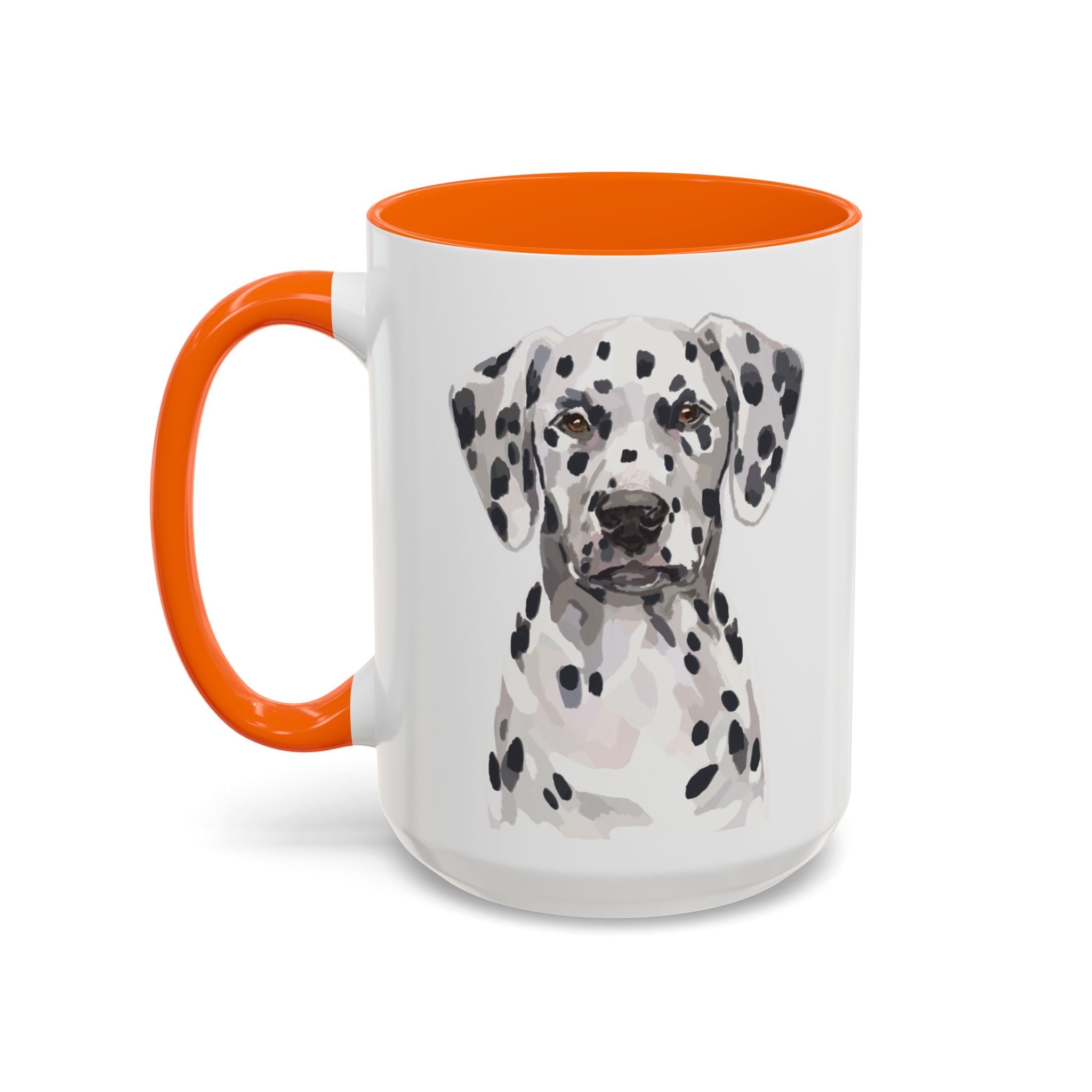 Dalmatian Two Tone Ceramic Coffee Mugs - Blue Cava