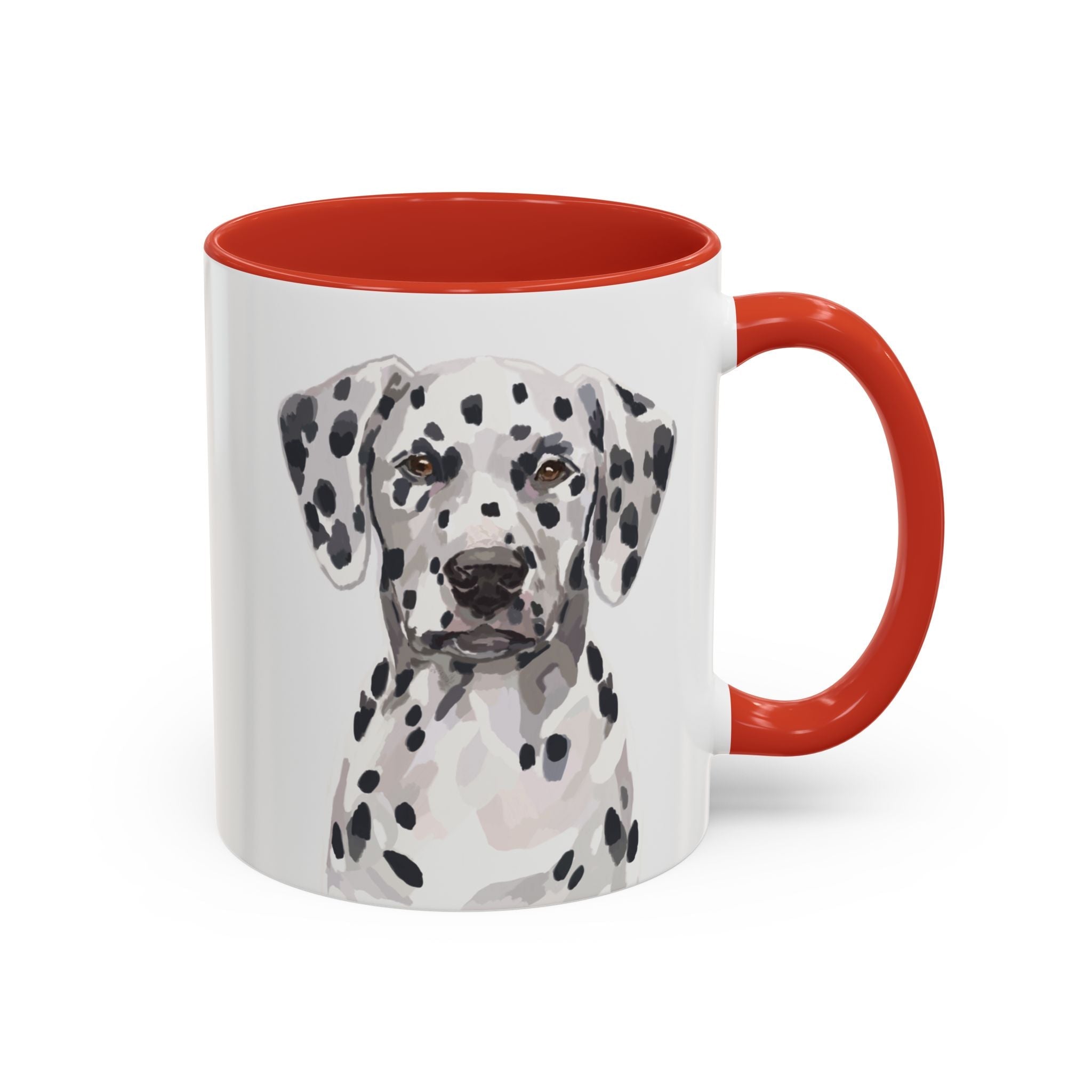 Dalmatian Two Tone Ceramic Coffee Mugs - Blue Cava