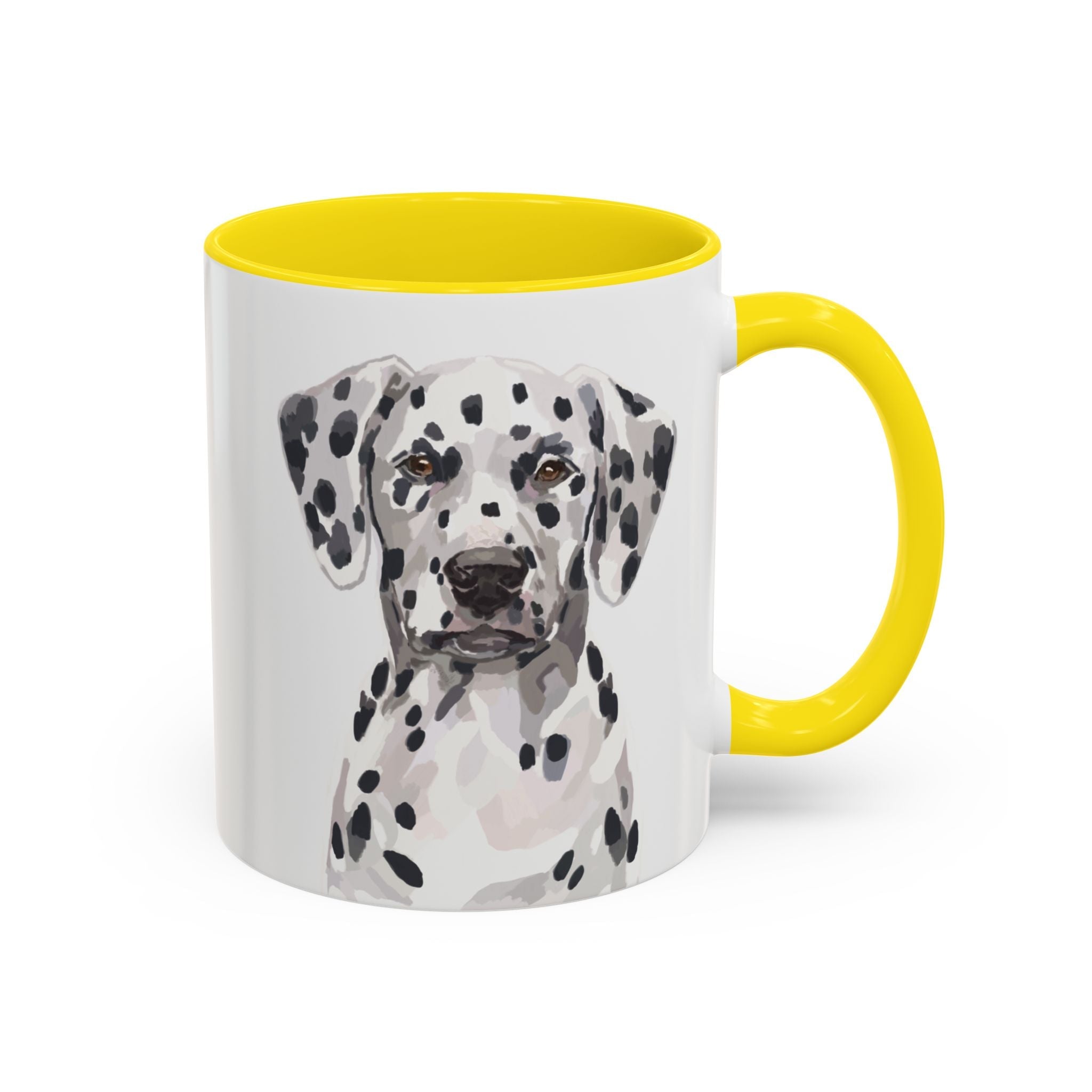 Dalmatian Two Tone Ceramic Coffee Mugs - Blue Cava