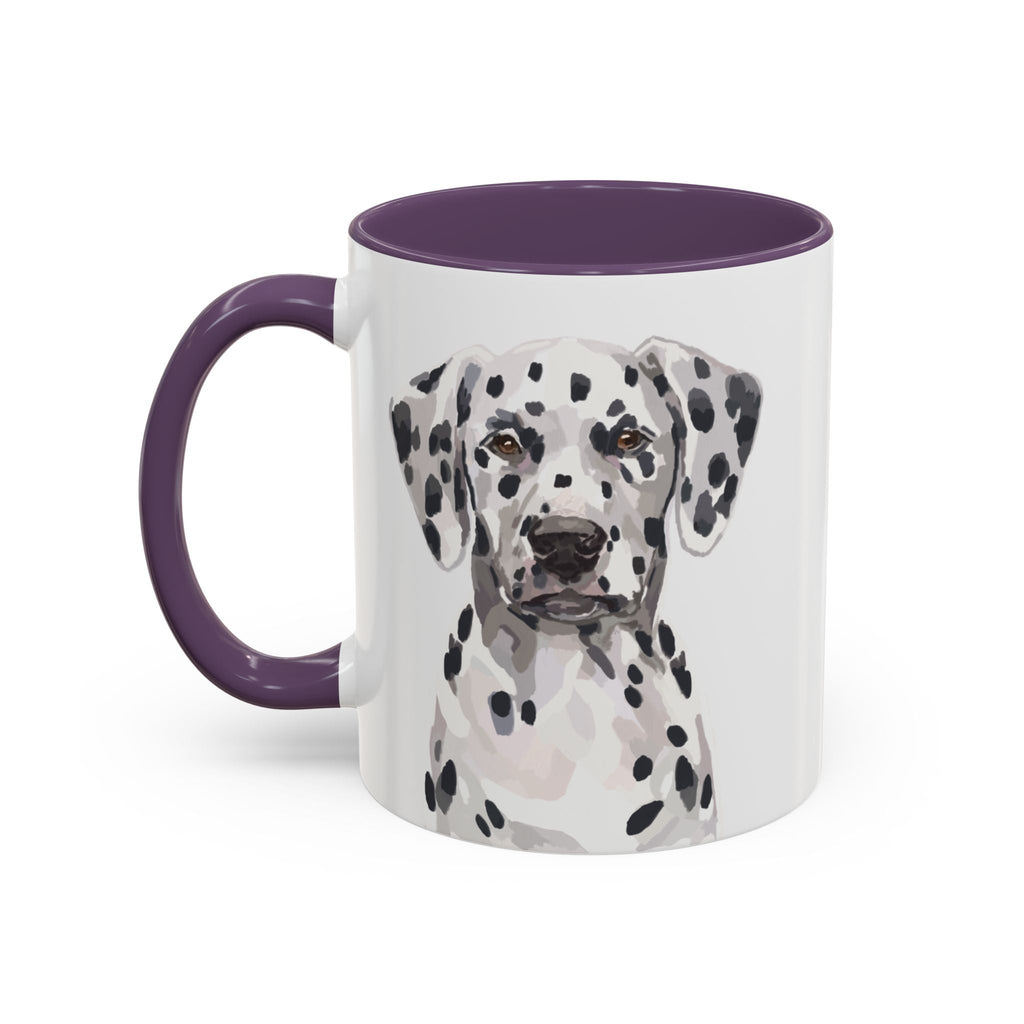 Dalmatian Two Tone Ceramic Coffee Mugs - Blue Cava