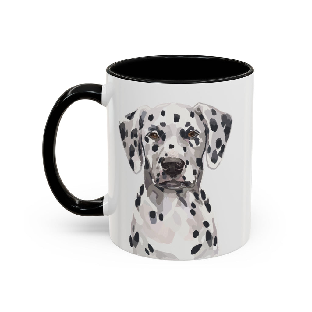 Dalmatian Two Tone Ceramic Coffee Mugs - Blue Cava