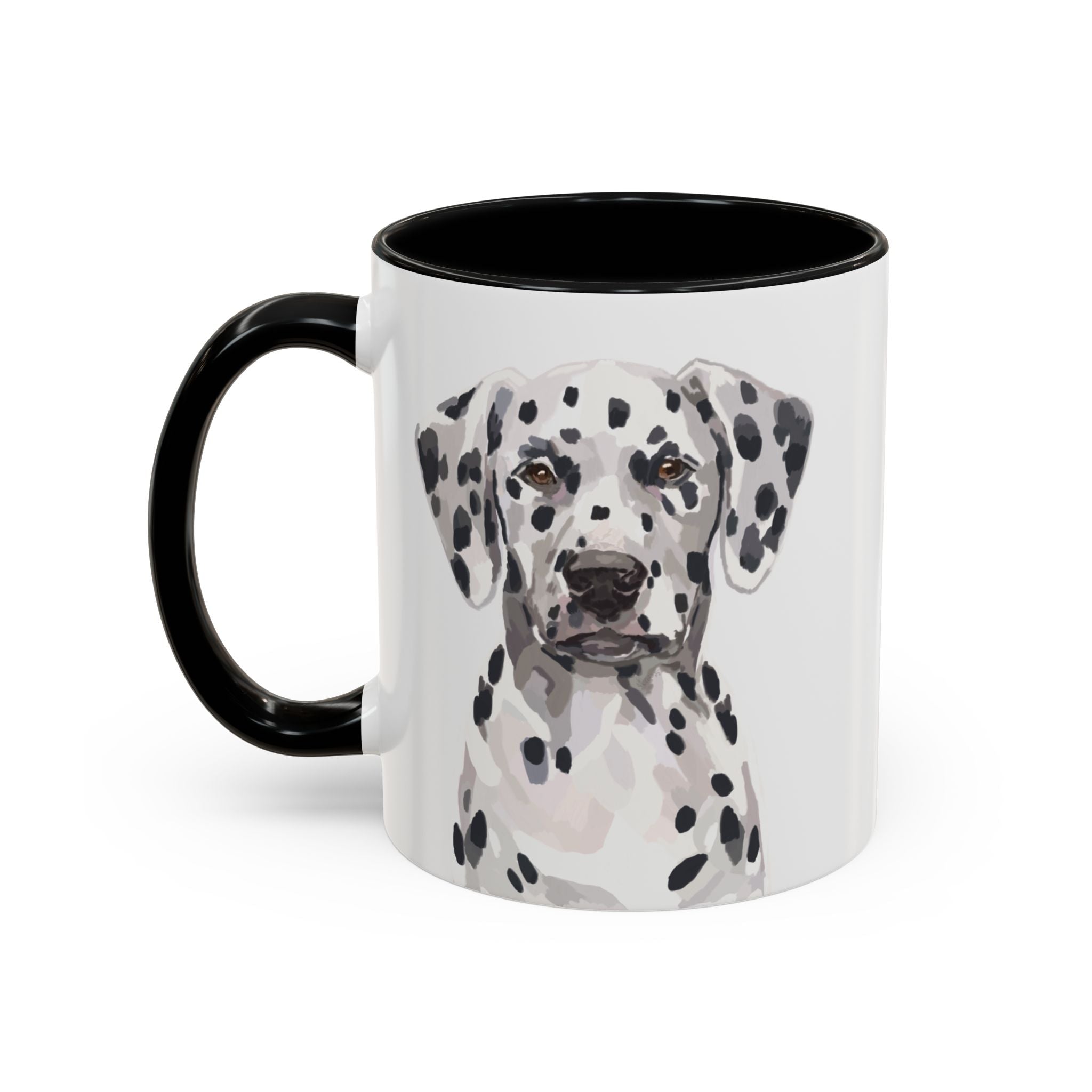 Dalmatian Two Tone Ceramic Coffee Mugs - Blue Cava