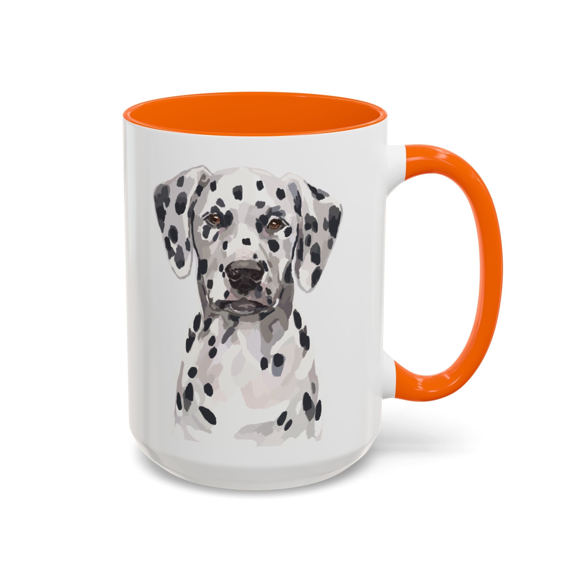 Dalmatian Two Tone Ceramic Coffee Mugs - Blue Cava