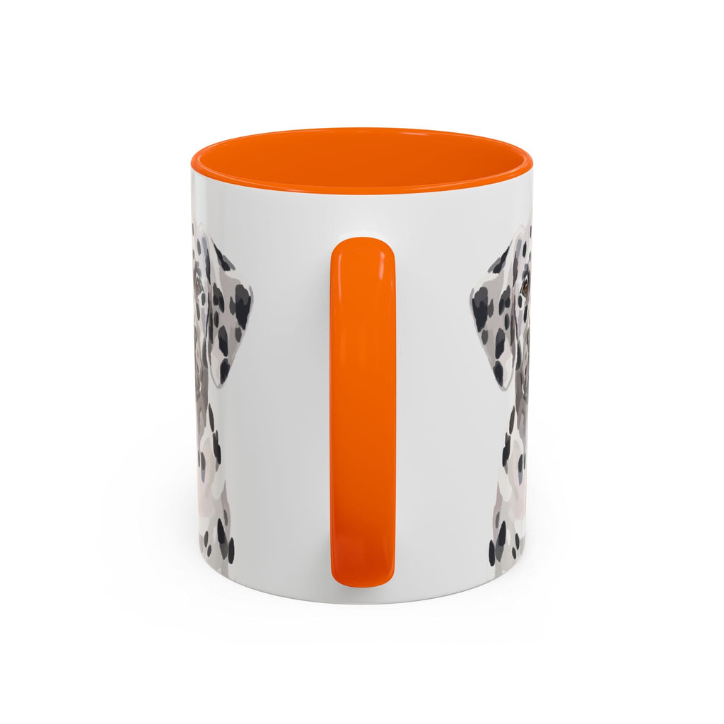 Dalmatian Two Tone Ceramic Coffee Mugs - Blue Cava