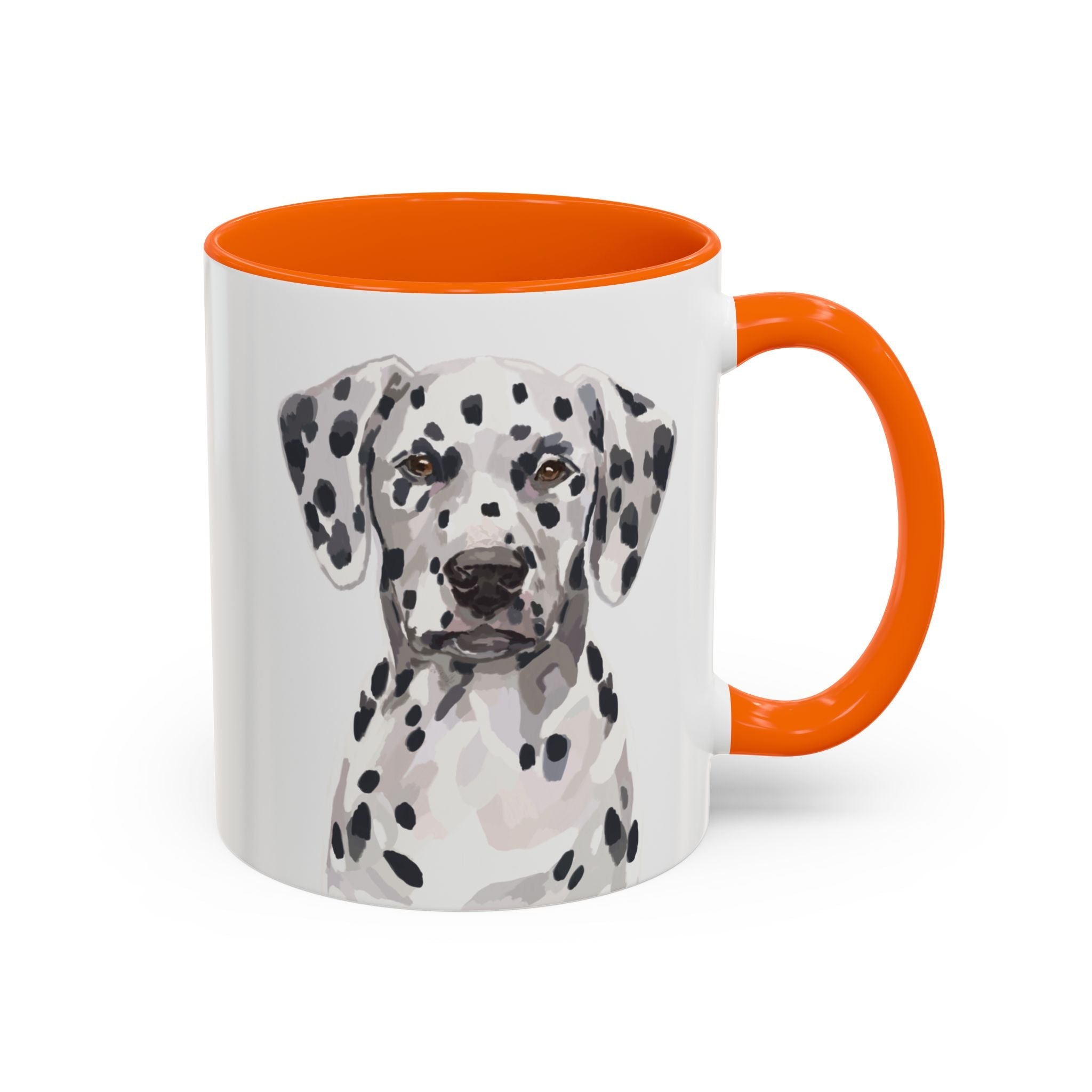 Dalmatian Two Tone Ceramic Coffee Mugs - Blue Cava